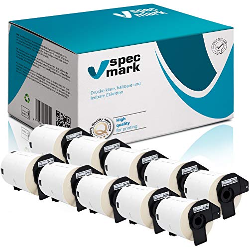 specmark 10 Rollen Einzeletiketten kompatibel mit Brother DK-11240 102mm x 51mm 600 Stück Etiketten für QL-Etikettendruckern QL-1050 QL-1060N QL-1100 specmark 10 Rollen Einzeletiketten kompatibel mit Brother DK-11240 102mm x 51mm 600 Stück Etiketten für QL-Etikettendruckern QL-1050 QL-1060N QL-1100 von specmark