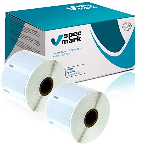 specmark 2 Etiketten-Rollen kompatibel mit DYMO 11354 57mm x 32mm S0722540 1000 Stück kompatibel zu allen Etikettendruckern Label-Writer 450 4XL Seiko-SLP specmark 2 Etiketten-Rollen kompatibel mit DYMO 11354 57mm x 32mm S0722540 1000 Stück kompatibel zu allen Etikettendruckern Label-Writer 450 4XL Seiko-SLP von specmark