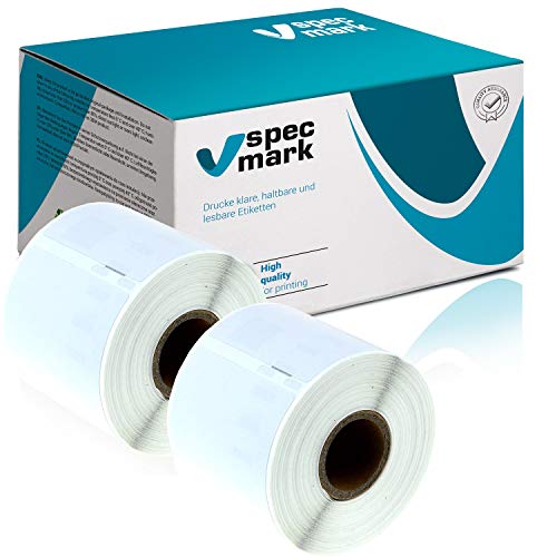 specmark 2 Etiketten-Rollen kompatibel mit DYMO 99014 54mm x 101mm S0722430 220 Stück kompatibel zu allen Etikettendruckern LabelWriter 450 4XL Seiko-SLP specmark 2 Etiketten-Rollen kompatibel mit DYMO 99014 54mm x 101mm S0722430 220 Stück kompatibel zu allen Etikettendruckern LabelWriter 450 4XL Seiko-SLP von specmark