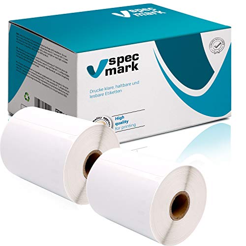 specmark 2 Etiketten-Rollen kompatibel mit DYMO S0904980 104mm x 159mm S0904980 220 Stück kompatibel zu allen Etikettendruckern LabelWriter 4XL, LW 4XL specmark 2 Etiketten-Rollen kompatibel mit DYMO S0904980 104mm x 159mm S0904980 220 Stück kompatibel zu allen Etikettendruckern LabelWriter 4XL, LW 4XL von specmark