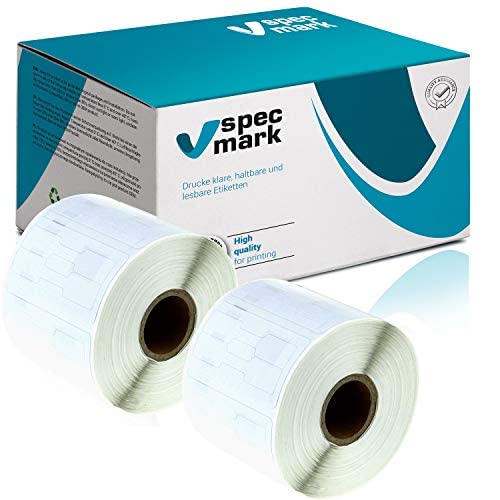 specmark 2 Etiketten-Rollen kompatibel mit DYMO 11351 54mm x 11mm S0722360 1500 Stück kompatibel zu allen Etikettendruckern Label-Writer 450 4XL Seiko-SLP von specmark