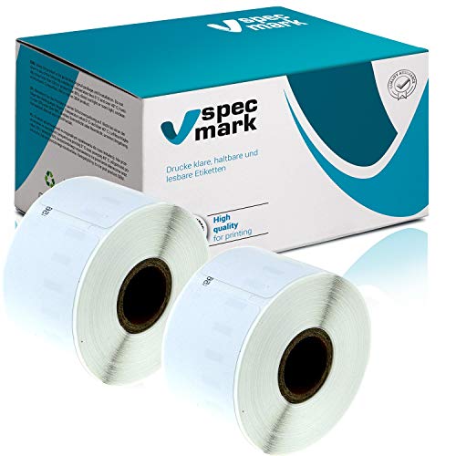specmark 2 Etiketten-Rollen kompatibel mit DYMO 11356 41mm x 89mm S0722560 300 Stück kompatibel zu allen Etikettendruckern Label-Writer 450 4XL Seiko-SLP von specmark