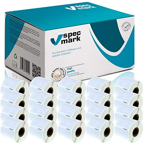 specmark 20 Etiketten-Rollen kompatibel mit DYMO 99015 54mm x 70mm S0722440 320 Stück kompatibel zu allen Etikettendruckern LabelWriter 450 4XL Seiko-SLP specmark 20 Etiketten-Rollen kompatibel mit DYMO 99015 54mm x 70mm S0722440 320 Stück kompatibel zu allen Etikettendruckern LabelWriter 450 4XL Seiko-SLP von specmark