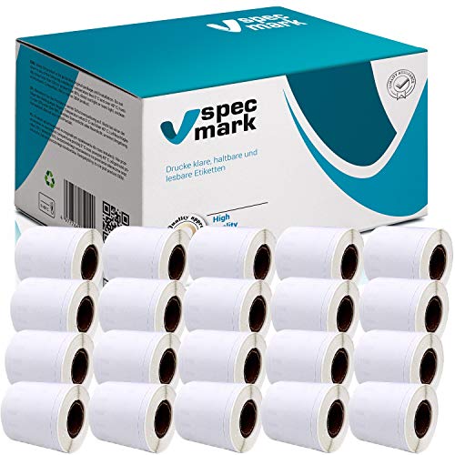 specmark 20 Etiketten-Rollen kompatibel mit DYMO 99016-2 46mm x 78mm 150 Stück kompatibel zu allen Etikettendruckern LabelWriter 450 4XL Seiko-SLP specmark 20 Etiketten-Rollen kompatibel mit DYMO 99016-2 46mm x 78mm 150 Stück kompatibel zu allen Etikettendruckern LabelWriter 450 4XL Seiko-SLP von specmark