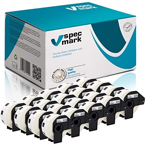 specmark 20 Rollen Einzeletiketten kompatibel mit Brother DK-11218 Ø 24mm 1000 Stück Etiketten für allen QL-Etikettendruckern QL-570 QL-700 QL-800 specmark 20 Rollen Einzeletiketten kompatibel mit Brother DK-11218 Ø 24mm 1000 Stück Etiketten für allen QL-Etikettendruckern QL-570 QL-700 QL-800 von specmark