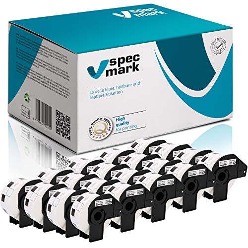 specmark 20 Rollen Einzeletiketten kompatibel mit Brother DK-11221 23mm x 23mm 1000 Stück Etiketten für allen QL-Etikettendruckern QL-570 QL-700 QL-800 specmark 20 Rollen Einzeletiketten kompatibel mit Brother DK-11221 23mm x 23mm 1000 Stück Etiketten für allen QL-Etikettendruckern QL-570 QL-700 QL-800 von specmark