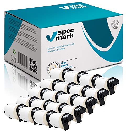specmark 20 Rollen Einzeletiketten kompatibel mit Brother DK-11240 102mm x 51mm 600 Stück Etiketten für QL-Etikettendruckern QL-1050 QL-1060N QL-1100 specmark 20 Rollen Einzeletiketten kompatibel mit Brother DK-11240 102mm x 51mm 600 Stück Etiketten für QL-Etikettendruckern QL-1050 QL-1060N QL-1100 von specmark