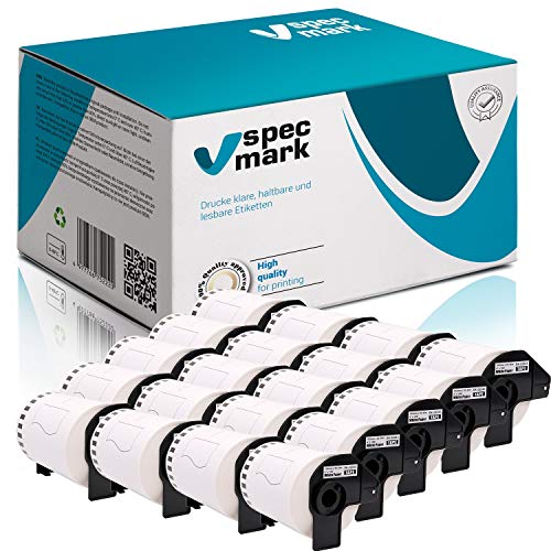 specmark 20 Rollen Endlosetiketten kompatibel mit Brother DK-22243 102mm x 30,48m Etiketten für QL-Etikettendruckern QL-1050 QL-1060N QL-1100 specmark 20 Rollen Endlosetiketten kompatibel mit Brother DK-22243 102mm x 30,48m Etiketten für QL-Etikettendruckern QL-1050 QL-1060N QL-1100 von specmark