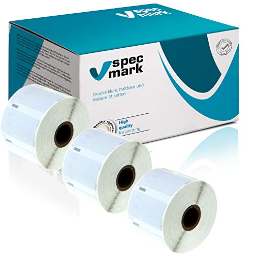 specmark 3 Etiketten-Rollen kompatibel mit DYMO 11354 57mm x 32mm S0722540 1000 Stück kompatibel zu allen Etikettendruckern Label-Writer 450 4XL Seiko-SLP specmark 3 Etiketten-Rollen kompatibel mit DYMO 11354 57mm x 32mm S0722540 1000 Stück kompatibel zu allen Etikettendruckern Label-Writer 450 4XL Seiko-SLP von specmark