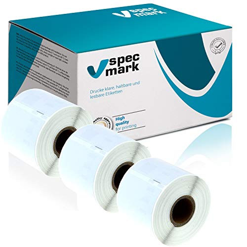 specmark 3 Etiketten-Rollen kompatibel mit DYMO 99014 54mm x 101mm S0722430 220 Stück kompatibel zu allen Etikettendruckern LabelWriter 450 4XL Seiko-SLP specmark 3 Etiketten-Rollen kompatibel mit DYMO 99014 54mm x 101mm S0722430 220 Stück kompatibel zu allen Etikettendruckern LabelWriter 450 4XL Seiko-SLP von specmark