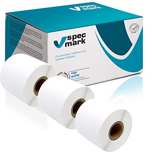 specmark 3 Etiketten-Rollen kompatibel mit DYMO 99019 59mm x 190mm S0722480 110 Stück kompatibel zu allen Etikettendruckern LabelWriter 450 4XL Seiko-SLP von specmark