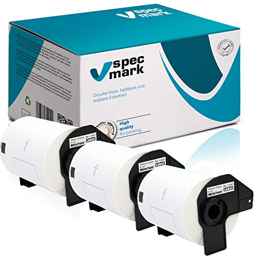 specmark 3 Rollen Einzeletiketten kompatibel mit Brother DK-11241 102mm x 152mm 200 Stück Etiketten für Drucker QL-Etikettendruckern QL-1050 QL-1060N QL-1100 specmark 3 Rollen Einzeletiketten kompatibel mit Brother DK-11241 102mm x 152mm 200 Stück Etiketten für Drucker QL-Etikettendruckern QL-1050 QL-1060N QL-1100 von specmark
