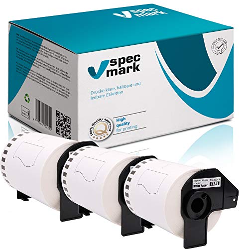 specmark 3 Rollen Endlosetiketten kompatibel mit Brother DK-22243 102mm x 30,48m Etiketten für Drucker QL-Etikettendruckern QL-1050 QL-1060N QL-1100 specmark 3 Rollen Endlosetiketten kompatibel mit Brother DK-22243 102mm x 30,48m Etiketten für Drucker QL-Etikettendruckern QL-1050 QL-1060N QL-1100 von specmark