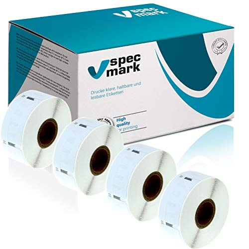 specmark 4 Etiketten-Rollen kompatibel mit DYMO 11355 19mm x 51mm S0722550 500 Stück kompatibel zu allen Etikettendruckern Label-Writer 450 4XL Seiko-SLP specmark 4 Etiketten-Rollen kompatibel mit DYMO 11355 19mm x 51mm S0722550 500 Stück kompatibel zu allen Etikettendruckern Label-Writer 450 4XL Seiko-SLP von specmark