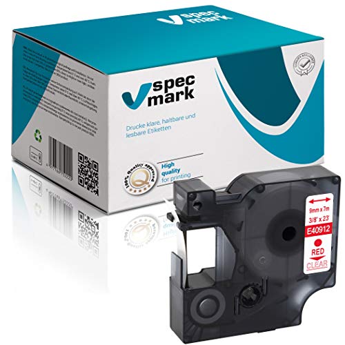 specmark 40912 Schriftband 9 mm x 7m Rot auf Durchsichtig specmark 40912 Schriftband 9 mm x 7m Rot auf Durchsichtig von specmark