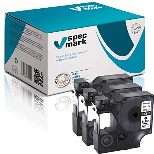 specmark 40913 S0720680 Schriftband 9 mm x 7m x 3 St. Schwarz auf Weiß specmark 40913 S0720680 Schriftband 9 mm x 7m x 3 St. Schwarz auf Weiß von specmark