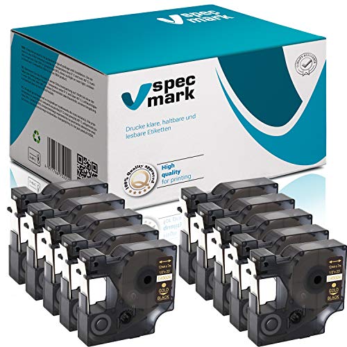specmark 45012 S0720550 Schriftband 12mm x 7m Satz x 10 St. Rot auf Durchsichtig Kompatibel mit LM Label-Manager LP Label-Point LW -Writer DUO specmark 45012 S0720550 Schriftband 12mm x 7m Satz x 10 St. Rot auf Durchsichtig Kompatibel mit LM Label-Manager LP Label-Point LW -Writer DUO von specmark