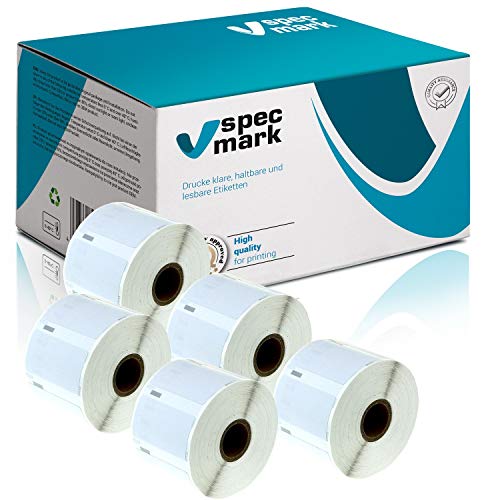 specmark 5 Etiketten-Rollen kompatibel mit DYMO 11354 57mm x 32mm S0722540 1000 Stück kompatibel zu allen Etikettendruckern Label-Writer 450 4XL Seiko-SLP specmark 5 Etiketten-Rollen kompatibel mit DYMO 11354 57mm x 32mm S0722540 1000 Stück kompatibel zu allen Etikettendruckern Label-Writer 450 4XL Seiko-SLP von specmark