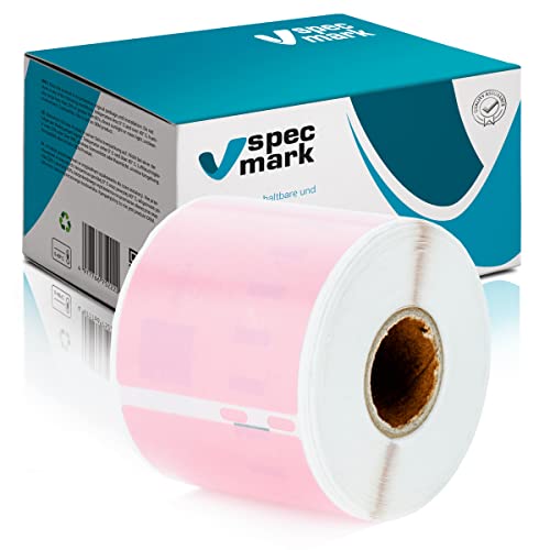specmark Etiketten-Rolle kompatibel mit DYMO S0722430 54mm x 101mm 220 Stück kompatibel zu allen Etikettendruckern LabelWriter 450, 4XL, Seiko-SLP, Rosa Ettiket, Schwarzer Schrift specmark Etiketten-Rolle kompatibel mit DYMO S0722430 54mm x 101mm 220 Stück kompatibel zu allen Etikettendruckern LabelWriter 450, 4XL, Seiko-SLP, Rosa Ettiket, Schwarzer Schrift von specmark