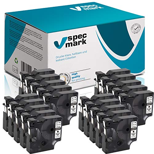 specmark Kompatibel für DYMO D1 43610 S0720770 Schriftband 6mm x 7m Satz x 20 St. Schwarz auf Durchsichtig Kompatibel mit DYMO D1 für Drucker LM Label-Manager LP Label-Point LW -Writer DUO specmark Kompatibel für DYMO D1 43610 S0720770 Schriftband 6mm x 7m Satz x 20 St. Schwarz auf Durchsichtig Kompatibel mit DYMO D1 für Drucker LM Label-Manager LP Label-Point LW -Writer DUO von specmark
