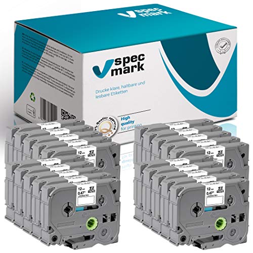 specmark Schriftband TZe-232 12mm x 8m Satz x 20 St. Rot auf Weiß Band kompatibel mit allen Drucker Brother PT P-touch AZe-232 EZe-232 TZ-232 TZ2-232 specmark Schriftband TZe-232 12mm x 8m Satz x 20 St. Rot auf Weiß Band kompatibel mit allen Drucker Brother PT P-touch AZe-232 EZe-232 TZ-232 TZ2-232 von specmark