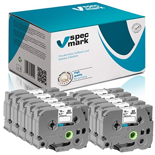 specmark Schriftband TZe-242 18mm x 8m Satz x 10 St. Rot auf Weiß Band kompatibel mit Drucker Brother PT P-touch AZe-242 EZe-242 TZ-242 TZ2-242 specmark Schriftband TZe-242 18mm x 8m Satz x 10 St. Rot auf Weiß Band kompatibel mit Drucker Brother PT P-touch AZe-242 EZe-242 TZ-242 TZ2-242 von specmark