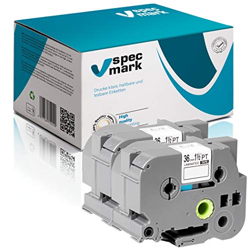 specmark Schriftband TZe-263 36mm x 8m Satz x 2 St. Blau auf Weiß Band kompatibel mit Drucker Brother PT P-touch AZe-263 EZe-263 TZ-263 TZ2-263 specmark Schriftband TZe-263 36mm x 8m Satz x 2 St. Blau auf Weiß Band kompatibel mit Drucker Brother PT P-touch AZe-263 EZe-263 TZ-263 TZ2-263 von specmark