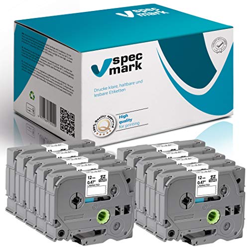 specmark Schriftband TZe-M32 12mm x 8m Satz x 10 St. Rot auf Durchsichtig trüb Band kompatibel mit allen Drucker Brother PT P-touch AZe-M32 EZe-M32 TZ-M32 TZ2-M32 specmark Schriftband TZe-M32 12mm x 8m Satz x 10 St. Rot auf Durchsichtig trüb Band kompatibel mit allen Drucker Brother PT P-touch AZe-M32 EZe-M32 TZ-M32 TZ2-M32 von specmark