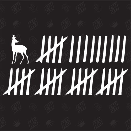 speedwerk-motorwear Reh Sticker - Hirsch, Vinyl, Minimalistisch, Wiederverwendbar, Wasserfest, Outdoor, 15cm x 4cm, Matt, 100 Stück speedwerk-motorwear Reh Sticker - Hirsch, Vinyl, Minimalistisch, Wiederverwendbar, Wasserfest, Outdoor, 15cm x 4cm, Matt, 100 Stück von speedwerk-motorwear