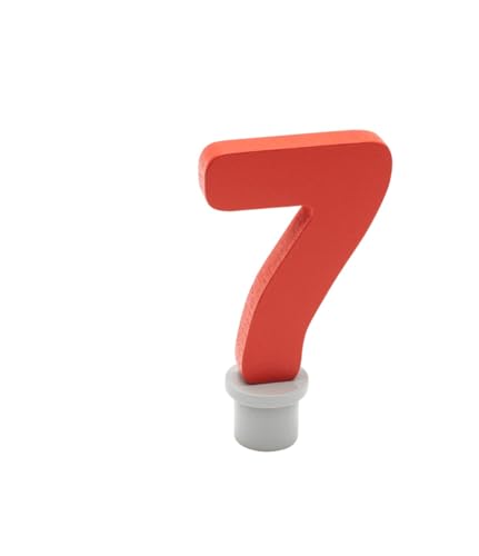 ahrens Geburtstagszahl 7, Holz, rot, 8 cm Höhe, für Geburtstagskränze ahrens Geburtstagszahl 7, Holz, rot, 8 cm Höhe, für Geburtstagskränze von spielgezeug