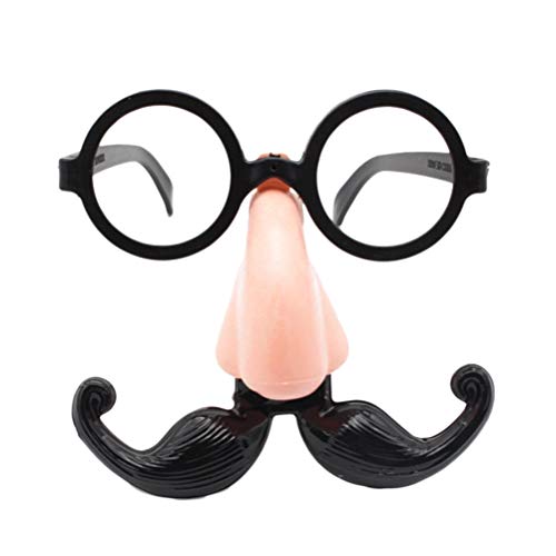 Spier Lustige Clown-Brille mit großen Nasen und Bart, Zubehör für Halloween von spier