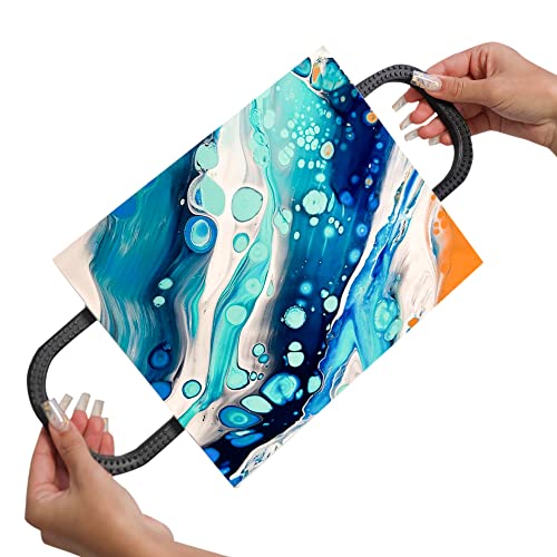 SplashNcolor Leinengriffe für Farbgießen | Befestigbare Leinengriffe für einfaches Kippen der Leinwand | Sauberes Gießwerkzeug für Acrylfarben (schwarz) von splash n color
