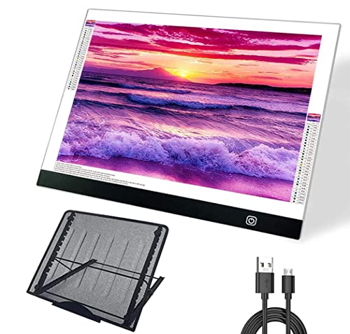 A3s Licht-Pad-Set mit Metallständer – sponake LED-Platine für Diamantmalerei – USB-betriebener Tracing-Lichtkasten für 5D-Diamantmalerei, Skizzieren, Zeichnen, Vinyl-Jäten, Animation A3s Licht-Pad-Set mit Metallständer – sponake LED-Platine für Diamantmalerei – USB-betriebener Tracing-Lichtkasten für 5D-Diamantmalerei, Skizzieren, Zeichnen, Vinyl-Jäten, Animation von sponake