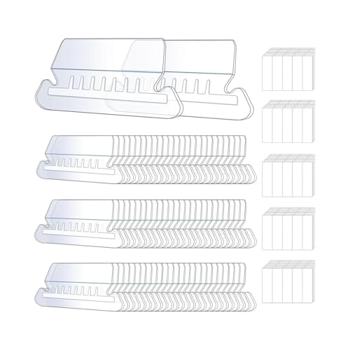 50 Stück Hängemappen-Registerkarten und Einsätze, transparent, für Büro, Schule, Organizer, 8,9 x 3,5 cm 50 Stück Hängemappen-Registerkarten und Einsätze, transparent, für Büro, Schule, Organizer, 8,9 x 3,5 cm von sporful