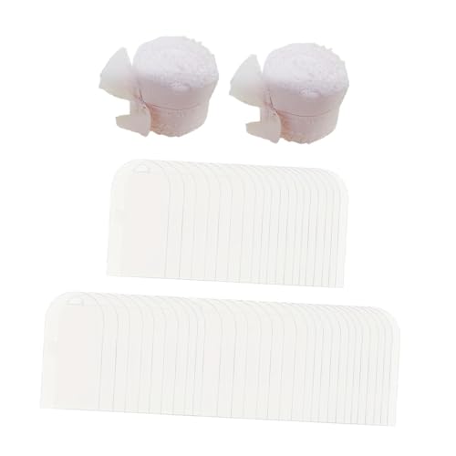 50 Stück transparente Acryl-Tischkarten mit Band für Hochzeitstisch, Namensschilder, Sitzetiketten 50 Stück transparente Acryl-Tischkarten mit Band für Hochzeitstisch, Namensschilder, Sitzetiketten von sporful