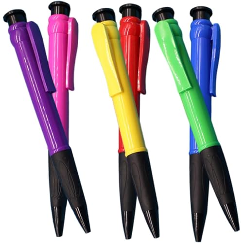 6 Kugelschreiber für Schule, Büro, Schreiben, verschiedene Farben von sporful