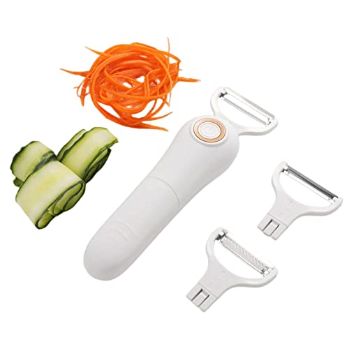Elektrischer Schäler 3 in 1 Set, Edelstahl Handschäler für Obst und Gemüse, Karotte Kartoffel Gurke Elektrischer Schäler 3 in 1 Set, Edelstahl Handschäler für Obst und Gemüse, Karotte Kartoffel Gurke von sporful