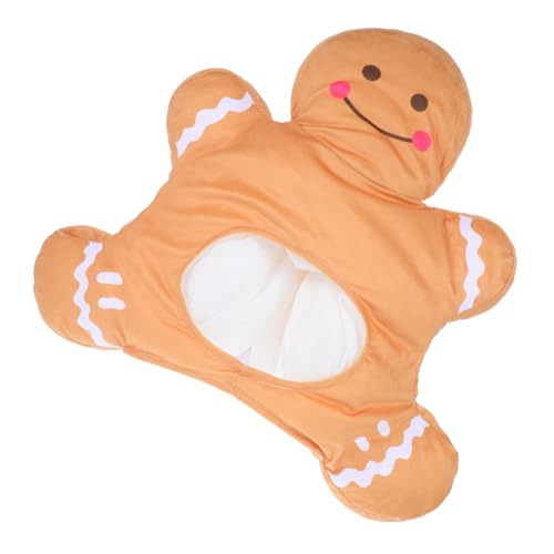 Lebkuchenmann-Kostüm, Hut, Weihnachtsfeier, Kopfschmuck, lustige Verkleidungsrequisiten für Feiertagsfeiern Lebkuchenmann-Kostüm, Hut, Weihnachtsfeier, Kopfschmuck, lustige Verkleidungsrequisiten für Feiertagsfeiern von sporful