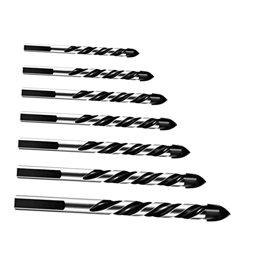 Legierungsbohrer-Set für Beton, Fliesen, Mauerwerk, 7-teilig, kompatibel mit elektrischen Bohrern, hohe Härte, verschleißfest Legierungsbohrer-Set für Beton, Fliesen, Mauerwerk, 7-teilig, kompatibel mit elektrischen Bohrern, hohe Härte, verschleißfest von sporful