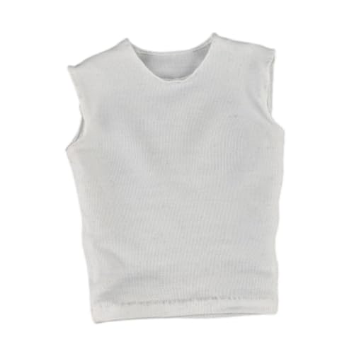 sporful 1/6 Maßstab männliche Actionfigur, ärmellose Weste, weißes Outfit für 30,5 cm große Puppen, verkleiden sich, Kleidung, Miniatur-T-Shirt sporful 1/6 Maßstab männliche Actionfigur, ärmellose Weste, weißes Outfit für 30,5 cm große Puppen, verkleiden sich, Kleidung, Miniatur-T-Shirt von sporful