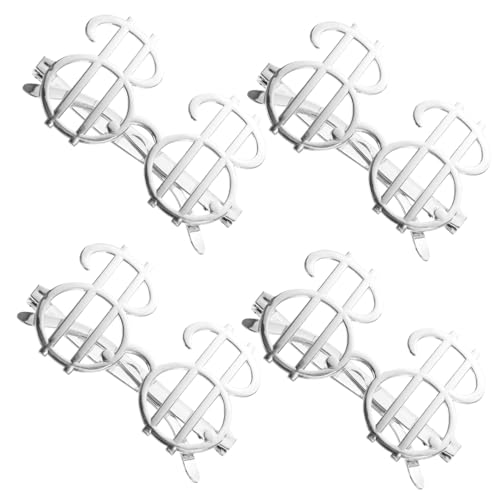 sporful 4 lustige Brillen für Partys, Hochzeiten und Feiern, silberfarbene Metallic-Sonnenbrillen für Foto-Requisiten und Kostümveranstaltungen sporful 4 lustige Brillen für Partys, Hochzeiten und Feiern, silberfarbene Metallic-Sonnenbrillen für Foto-Requisiten und Kostümveranstaltungen von sporful
