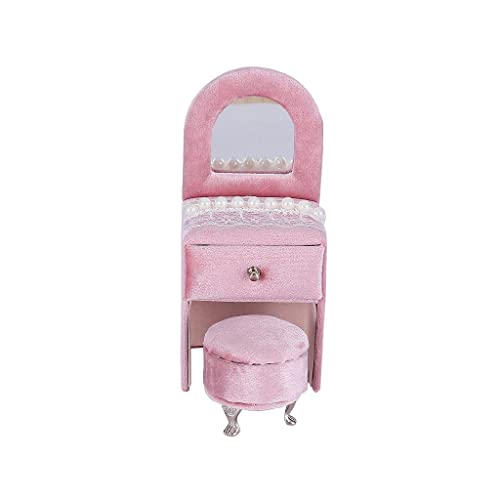 sporful Schmuckkästchen im Prinzessinnen-Stil, Samt-Aufbewahrungsbox, Puppenhaus-Möbel, Schmuckschatulle sporful Schmuckkästchen im Prinzessinnen-Stil, Samt-Aufbewahrungsbox, Puppenhaus-Möbel, Schmuckschatulle von sporful