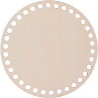 Holzboden für Häkelkorb "Rund" - 15 cm von stafil