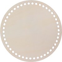 Holzboden für Häkelkorb "Rund" - 20 cm von stafil