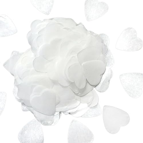 10000 Stück biologisch abbaubares Herz-Konfetti, 100 g, romantisches Seidenpapier in Herzform, für Hochzeiten, Luftballons, Valentinstag, Jahrestag, Geburtstag, Feier, Babyparty, Party, Zeremonie 10000 Stück biologisch abbaubares Herz-Konfetti, 100 g, romantisches Seidenpapier in Herzform, für Hochzeiten, Luftballons, Valentinstag, Jahrestag, Geburtstag, Feier, Babyparty, Party, Zeremonie von starfa lab