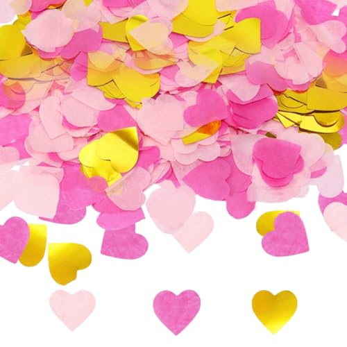 10000 Stück biologisch abbaubares Herz-Konfetti, 100 g, romantisches Seidenpapier in Herzform, für Hochzeiten, Luftballons, Valentinstag, Jahrestag, Geburtstag, Feier, Babyparty, Party, Zeremonie 10000 Stück biologisch abbaubares Herz-Konfetti, 100 g, romantisches Seidenpapier in Herzform, für Hochzeiten, Luftballons, Valentinstag, Jahrestag, Geburtstag, Feier, Babyparty, Party, Zeremonie von starfa lab