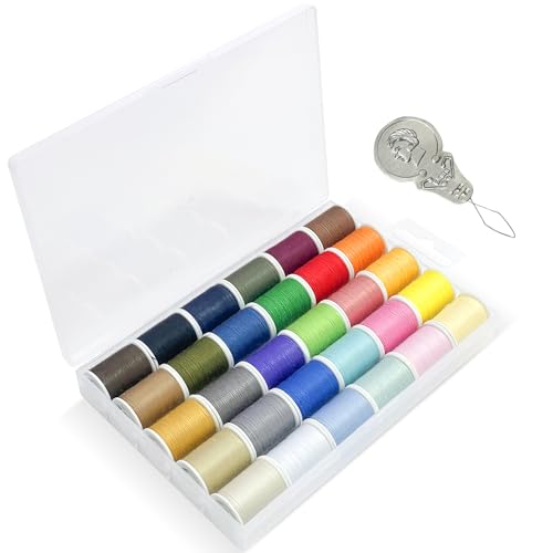 starfa lab Polyester-Nähgarn-Set, 30 Farben, handlich, langlebig, bunt, zum Nähen und Basteln, 45 m pro Rolle starfa lab Polyester-Nähgarn-Set, 30 Farben, handlich, langlebig, bunt, zum Nähen und Basteln, 45 m pro Rolle von starfa lab