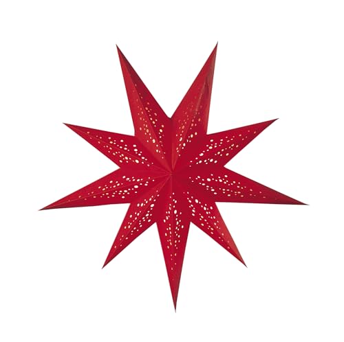 starlightz Papierstern Spumante M RED 60 cm Lampenschirm, Fensterdeko, Weihnachtsstern, handgemacht - das Original aus Indien von starlightz