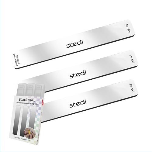 stedi Hobby Model Polierwerkzeuge 3 PCS, Ultimative Präzisions-Glaspolierfeilen, #320-400 Grit, #400-600Grit, #10000 Grit von stedi