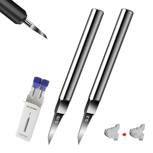 stedi Modell-Anreißklingen, Wolframstahl-Klingen, 0,15 + 0,3 mm Größe, für Hobby, RG-Skala-Modell, Gundam-Modell-Set, für Anreißlinie, graviert, Plattenlinie, Harz, Anreißer-Ersatzklingen. stedi Modell-Anreißklingen, Wolframstahl-Klingen, 0,15 + 0,3 mm Größe, für Hobby, RG-Skala-Modell, Gundam-Modell-Set, für Anreißlinie, graviert, Plattenlinie, Harz, Anreißer-Ersatzklingen. von stedi
